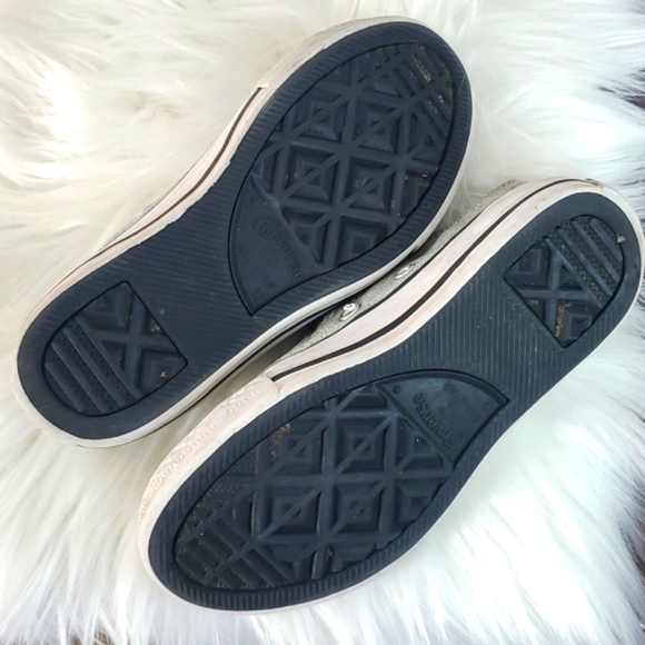 Converse All-Star Chuck Taylor Low Top   Classic Sparkle Glitter Sneakers Sz 12 - Picture 16 of 16